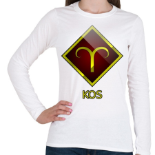 PRINTFASHION Kos - Női hosszú ujjú póló - Fehér női póló