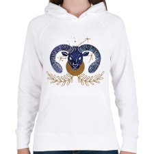 PRINTFASHION Kos - Női kapucnis pulóver - Fehér női pulóver, kardigán