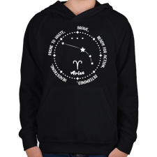 PRINTFASHION Kos tulajdonságok - Gyerek kapucnis pulóver - Fekete gyerek pulóver, kardigán