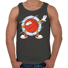 PRINTFASHION Kosaras dab - Férfi atléta - Sötétszürke