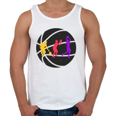 PRINTFASHION Kosaras élet - Férfi atléta - Fehér