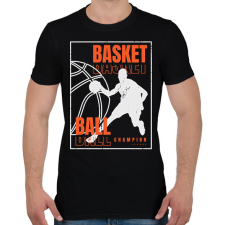 PRINTFASHION kosaras - Férfi póló - Fekete férfi póló