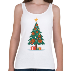 PRINTFASHION Kosaras karácsonyfa - Női atléta - Fehér