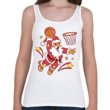 PRINTFASHION Kosaras télapó - Női atléta - Fehér női trikó