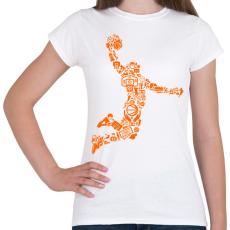 PRINTFASHION Kosaras ugrás - Női póló - Fehér