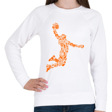 PRINTFASHION Kosaras ugrás - Női pulóver - Fehér