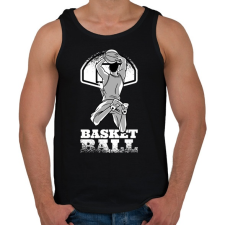 PRINTFASHION Kosárlabda - Férfi atléta - Fekete atléta, trikó