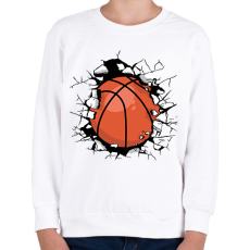 PRINTFASHION Kosárlabda - Gyerek pulóver - Fehér