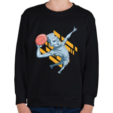PRINTFASHION kosárlabda - Gyerek pulóver - Fekete