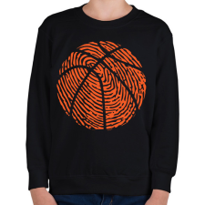 PRINTFASHION Kosárlabda  - Gyerek pulóver - Fekete gyerek pulóver, kardigán