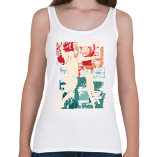 PRINTFASHION Kosárlabda - Női atléta - Fehér női trikó