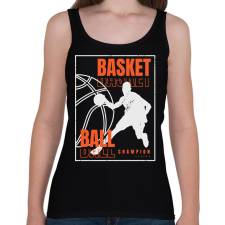 PRINTFASHION kosárlabda - Női atléta - Fekete női trikó