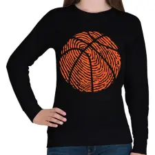 PRINTFASHION Kosárlabda  - Női pulóver - Fekete női pulóver, kardigán