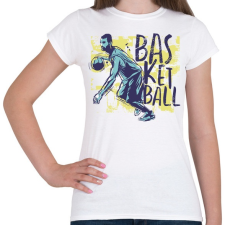 PRINTFASHION Kosárlabda sport - basketball - Női póló - Fehér női póló