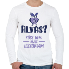 PRINTFASHION Kösz nem, már leszoktam - Férfi hosszú ujjú póló - Fehér