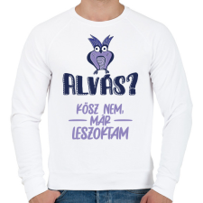 PRINTFASHION Kösz nem, már leszoktam - Férfi pulóver - Fehér férfi pulóver, kardigán