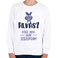 PRINTFASHION Kösz nem, már leszoktam - Gyerek pulóver - Fehér