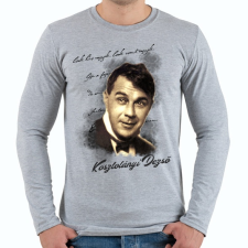 PRINTFASHION Kosztolányi Dezső - Férfi hosszú ujjú póló - Sport szürke férfi póló