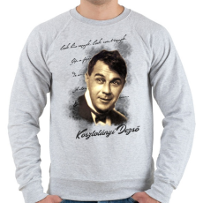 PRINTFASHION Kosztolányi Dezső - Férfi pulóver - Sport szürke
