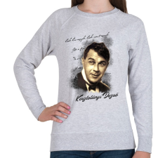 PRINTFASHION Kosztolányi Dezső - Női pulóver - Sport szürke női pulóver, kardigán
