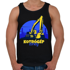 PRINTFASHION Kotrógép király - Férfi atléta - Fekete atléta, trikó