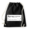 PRINTFASHION Kótyomfitty - Sportzsák, Tornazsák - Fekete