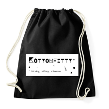 PRINTFASHION Kótyomfitty - Sportzsák, Tornazsák - Fekete tornazsák