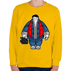 PRINTFASHION Kövér Marty - Gyerek pulóver - Sárga
