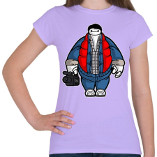PRINTFASHION Kövér Marty - Női póló - Viola női ruházati kiegészítő
