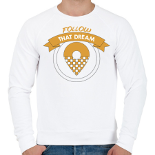 PRINTFASHION Kövesd azt az álmot - Taxis - Férfi pulóver - Fehér férfi pulóver, kardigán