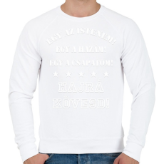 PRINTFASHION Kövesd - Férfi pulóver - Fehér
