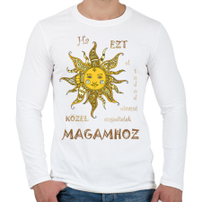 PRINTFASHION Közel engedlek - Férfi hosszú ujjú póló - Fehér férfi póló