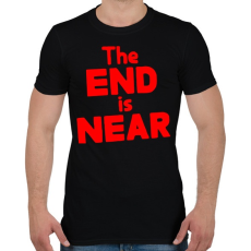 PRINTFASHION Közeleg a vég - Férfi póló - Fekete
