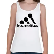 PRINTFASHION Kozmetikus - márka paródia - Női atléta - Fehér női trikó