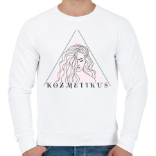 PRINTFASHION Kozmetikus minta - Férfi pulóver - Fehér férfi pulóver, kardigán