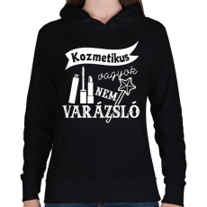 PRINTFASHION Kozmetikus - Női kapucnis pulóver - Fekete