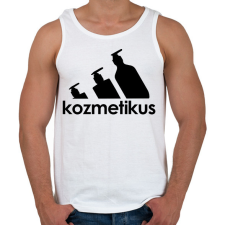 PRINTFASHION Kozmetikus - paródia - Férfi atléta - Fehér atléta, trikó