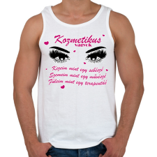 PRINTFASHION Kozmetikus vagyok - Férfi atléta - Fehér atléta, trikó