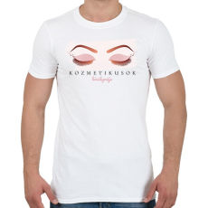 PRINTFASHION Kozmetikusok királynője - Férfi póló - Fehér