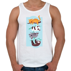 PRINTFASHION Közös hobbi - Férfi atléta - Fehér