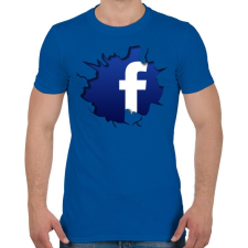 PRINTFASHION Közösségi háló - Férfi póló - Királykék férfi póló