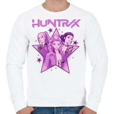 PRINTFASHION Kpop Démon Vadászok sztár csajok - Férfi pulóver - Fehér