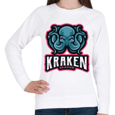 PRINTFASHION Kraken Slayer - Női pulóver - Fehér