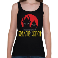 PRINTFASHION Krampusz és Grincs - Női atléta - Fekete