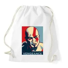 PRINTFASHION Kratos bosszúja - Sportzsák, Tornazsák - Fehér tornazsák