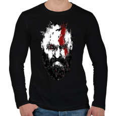 PRINTFASHION Kratos - God of War - Férfi hosszú ujjú póló - Fekete