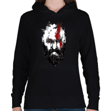 PRINTFASHION Kratos - God of War - Női kapucnis pulóver - Fekete