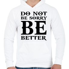 PRINTFASHION Kratos idézet - Férfi kapucnis pulóver - Fehér