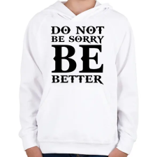 PRINTFASHION Kratos idézet - Gyerek kapucnis pulóver - Fehér gyerek pulóver, kardigán