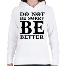 PRINTFASHION Kratos idézet - Női kapucnis pulóver - Fehér női pulóver, kardigán